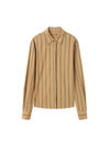 Retro Brown Striped Shirt