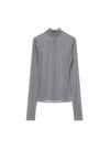 High Collar Long Sleeved T-Shirt