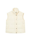 Minimalist White Goose Down Vest