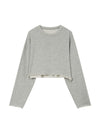 Cotton Short Sweatshirt