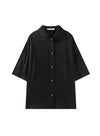 Pleated Short-Sleeved Shirt