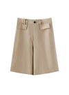 Sommer linned stribede shorts