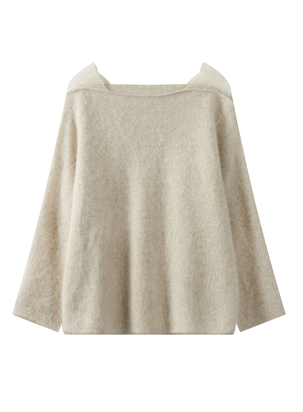 Lace Off-Shoulder Sweater