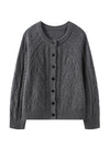 Wool Cable Cardigan