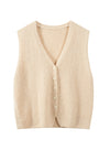 Cashmere Knit Vest Top