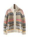 Retro Jacquard Cardigan