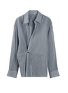 Classic Belted Shirt with Twist