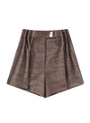 Sommer linned stribede shorts