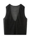 V-hals blomsterblonde tanktop