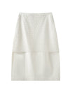 Layered Lace Pencil Skirt
