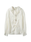 Drawstring Linen Shirt