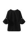 Drop-Shoulder Drawstring Top