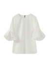 Drop-Shoulder Drawstring Top