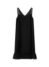 V-Neck Layered Slip Dress