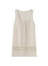 V-hals blomsterblonde tanktop