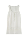 V-hals blomsterblonde tanktop