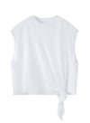 V-hals blomsterblonde tanktop