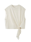 V-hals blomsterblonde tanktop