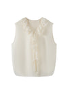 V-hals blomsterblonde tanktop