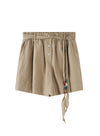 Sommer linned stribede shorts