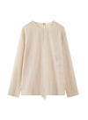 Sheer Ribbed Cover-Up Top
