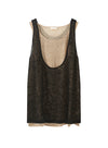 V-hals blomsterblonde tanktop