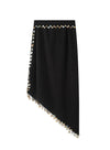 Asymmetrical Side Slit Skirt