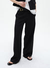 Classic Straight Wide-Leg Pants