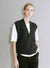 Yak Wool V-Neck Sleeveless Vest