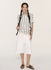 Hvide Casual denimshorts i bomuld