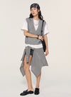 Cashmere dyb V-hals vest