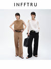 Classic Straight Wide-Leg Pants