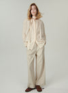 Dual Waistband Wide Leg Pants