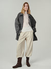 Dual Waistband Wide Leg Pants