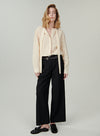 Dual Waistband Wide Leg Pants
