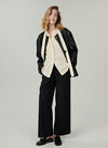 Dual Waistband Wide Leg Pants