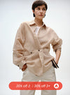 Classic Belted Shirt with Twist