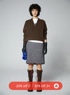Classic Wool Suit Half Length Skirt