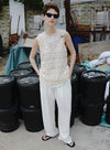 Ethnic Motif Vest Cutout Design