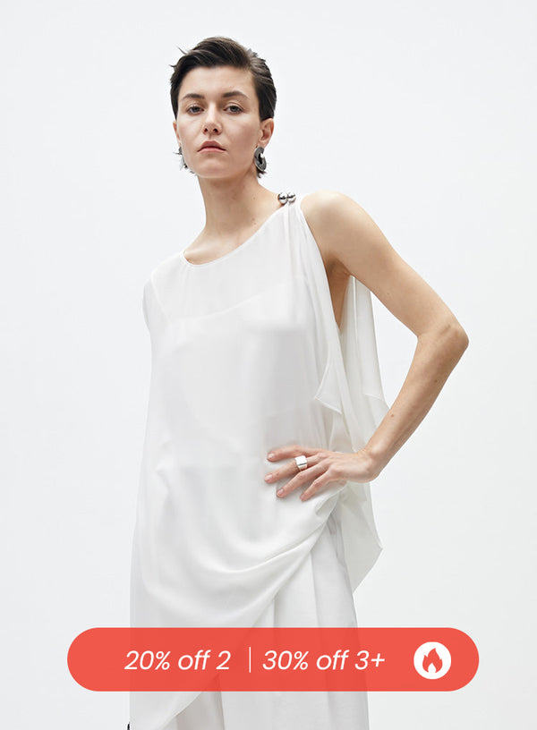 V-hals blomsterblonde tanktop