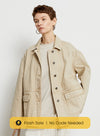 Khaki Casual Denim Jacket