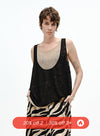 V-hals blomsterblonde tanktop