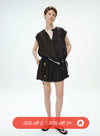 Sommer linned stribede shorts