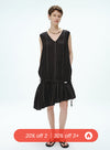 Linen V-Neck Stripe Dress