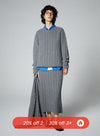 Vintage Knitting Twists Wool Skirt