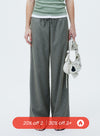 Vintage Drawstring Wide Leg Pants