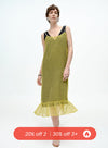 V-Neck Layered Slip Dress
