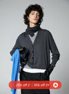 V Neck Dark Gray Cardigan