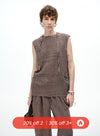 Linen Stripe Sleeveless Top