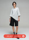 Sommer linned stribede shorts